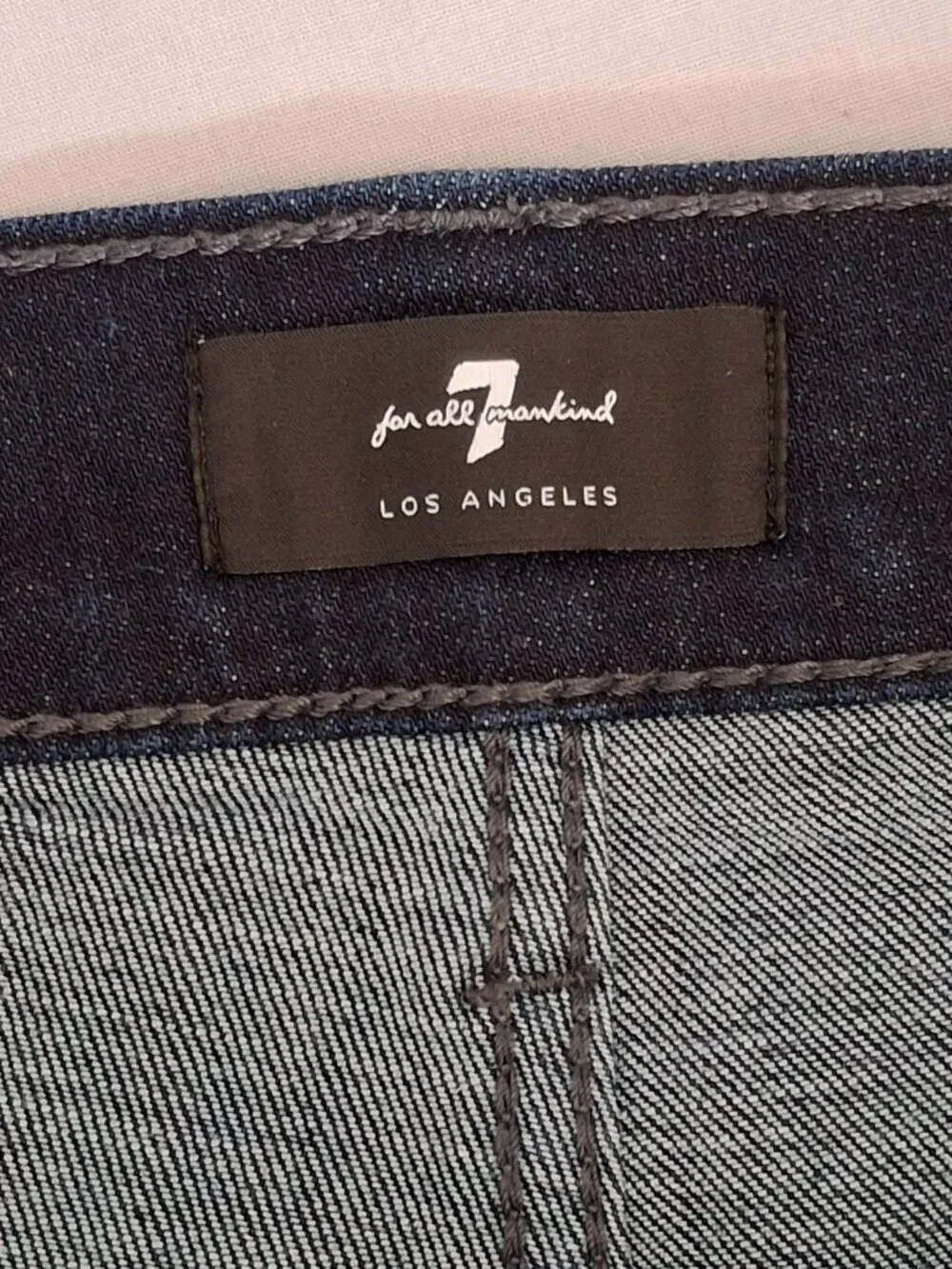 7 For All Mankind Slimmy Jeans Men's Dark indigo wash Stretch Denim | Size 32